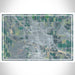 Scottsbluff Nebraska Map Print Landscape Orientation in Afternoon Style With Shaded Background