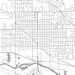 Scottsbluff Nebraska Map Print in Classic Style Zoomed In Close Up Showing Details