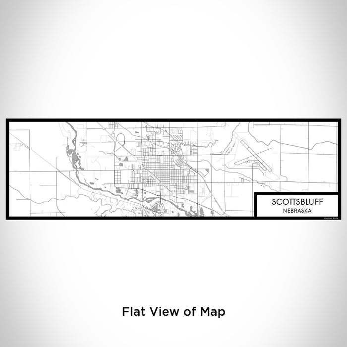 Flat View of Map Custom Scottsbluff Nebraska Map Enamel Mug in Classic