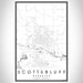 Scottsbluff Nebraska Map Print Portrait Orientation in Classic Style With Shaded Background