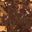Scottsbluff Nebraska Map Print in Ember Style Zoomed In Close Up Showing Details