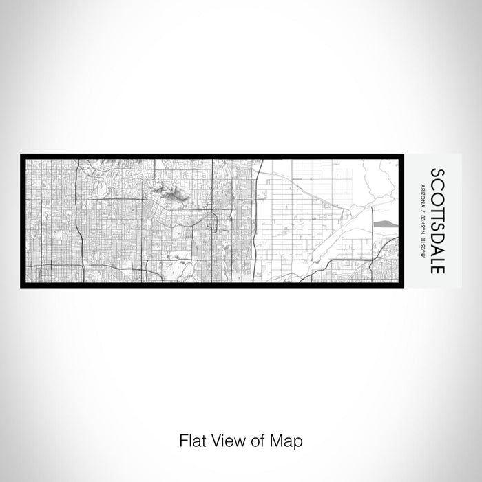 Rendered View of Scottsdale Arizona Map on 10oz Stainless Steel Insulated Cup in Classic with Sliding Lid