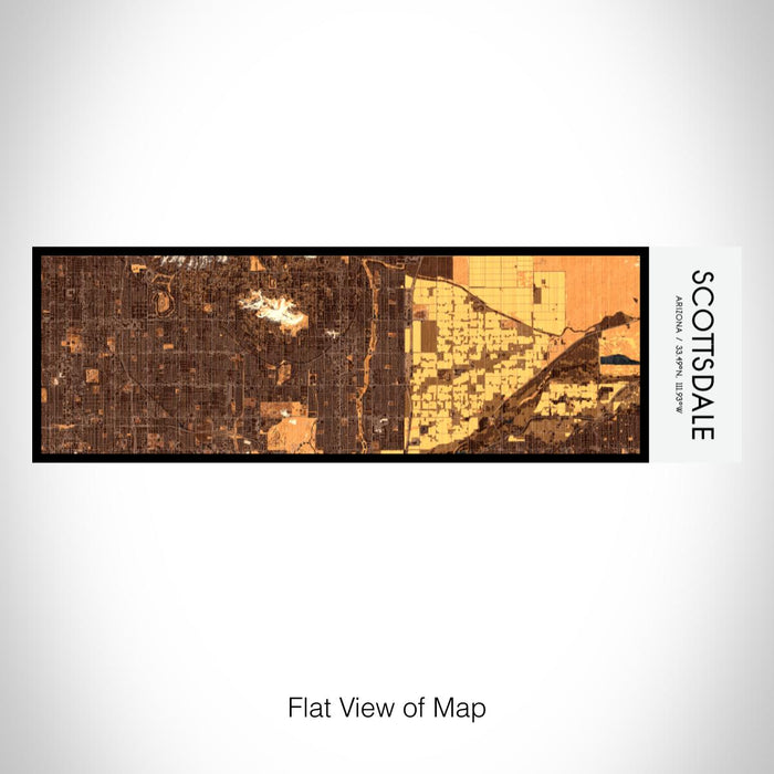 Rendered View of Scottsdale Arizona Map on 10oz Stainless Steel Insulated Cup in Ember with Sliding Lid