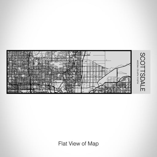 Rendered View of Scottsdale Arizona Map on 10oz Stainless Steel Insulated Cup with Sipping Lid