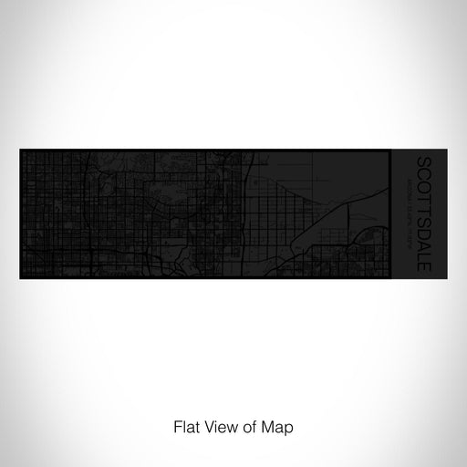 Rendered View of Scottsdale Arizona Map on 10oz Stainless Steel Insulated Cup in Matte Black with Sliding Lid