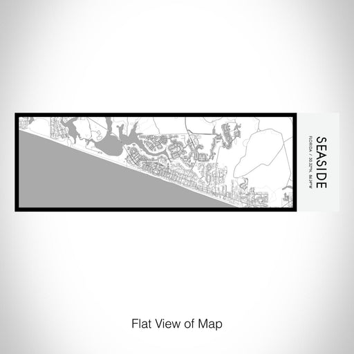 Rendered View of Seaside Florida Map on 10oz Stainless Steel Insulated Cup in Classic with Sliding Lid
