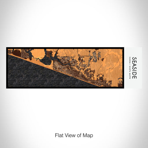 Rendered View of Seaside Florida Map on 10oz Stainless Steel Insulated Cup in Ember with Sliding Lid