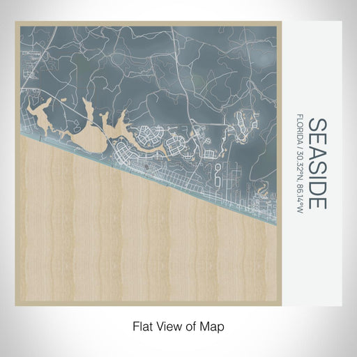 Rendered View of Seaside Florida Map on 17oz Stainless Steel Insulated Tumbler in Afternoon Map Style