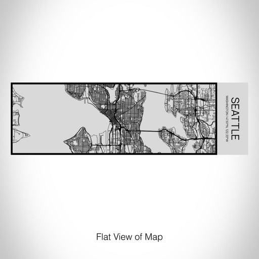 Rendered View of Seattle Washington Map on 10oz Stainless Steel Insulated Cup with Sipping Lid