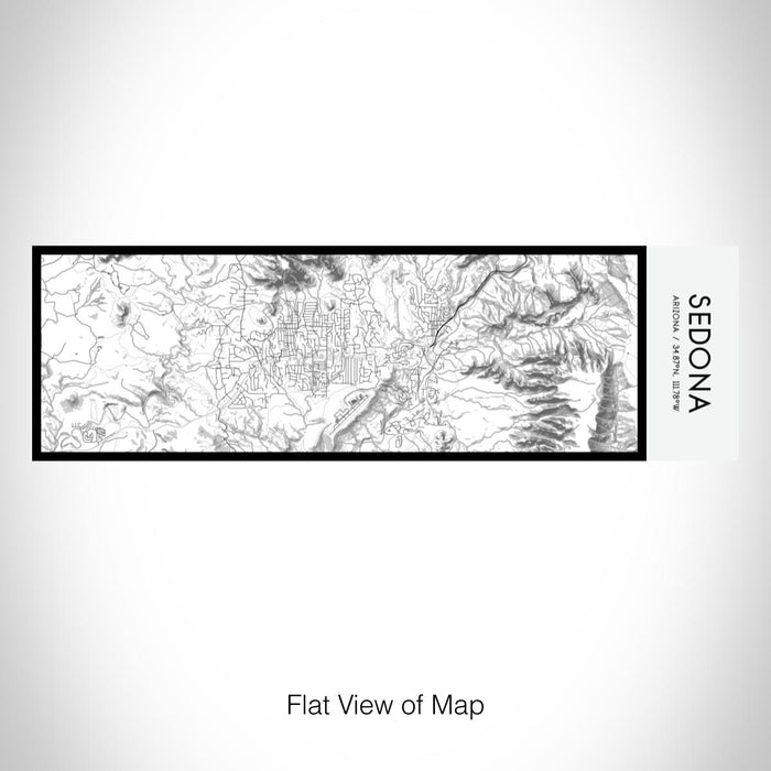Rendered View of Sedona Arizona Map on 10oz Stainless Steel Insulated Cup in Classic with Sliding Lid