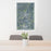 24x36 Selma Alabama Map Print Portrait Orientation in Afternoon Style Behind 2 Chairs Table and Potted Plant