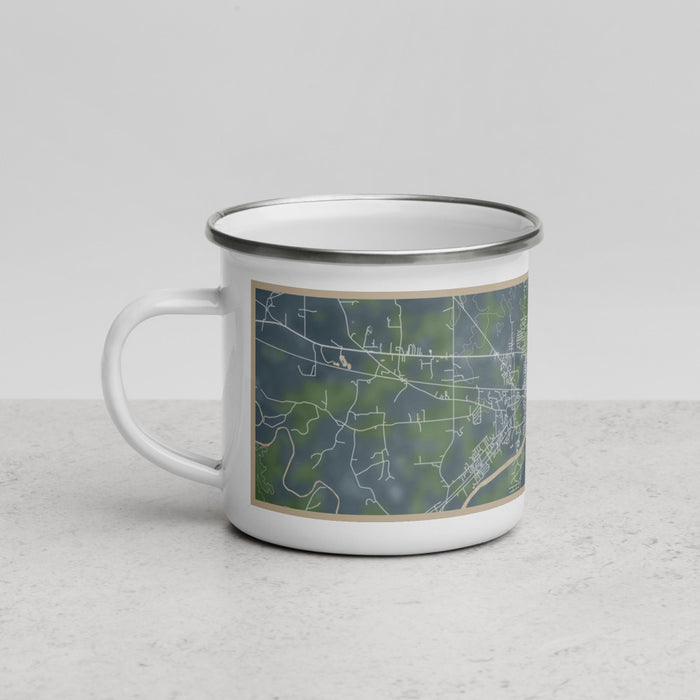 Left View Custom Selma Alabama Map Enamel Mug in Afternoon