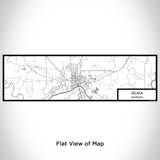 Flat View of Map Custom Selma Alabama Map Enamel Mug in Classic