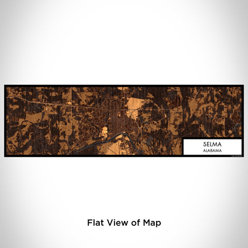 Flat View of Map Custom Selma Alabama Map Enamel Mug in Ember