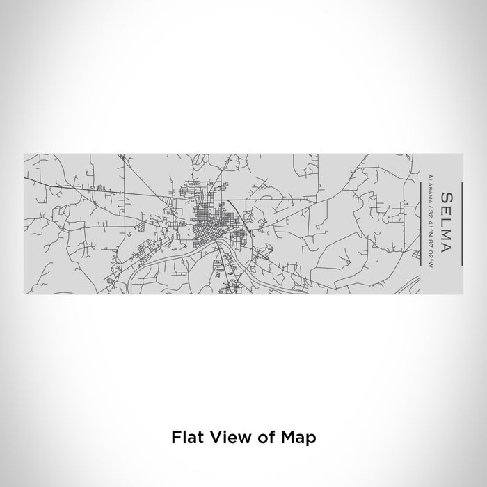 Rendered View of Selma Alabama Map Engraving on 10oz Stainless Steel Insulated Cup with Sipping Lid