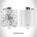 Rendered View of Selma Alabama Map Engraving on 6oz Stainless Steel Flask in White