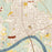 Selma Alabama Map Print in Woodblock Style Zoomed In Close Up Showing Details