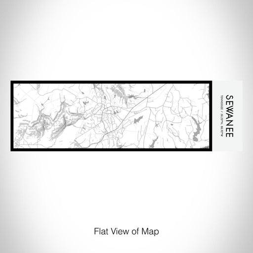 Rendered View of Sewanee Tennessee Map on 10oz Stainless Steel Insulated Cup in Classic with Sliding Lid