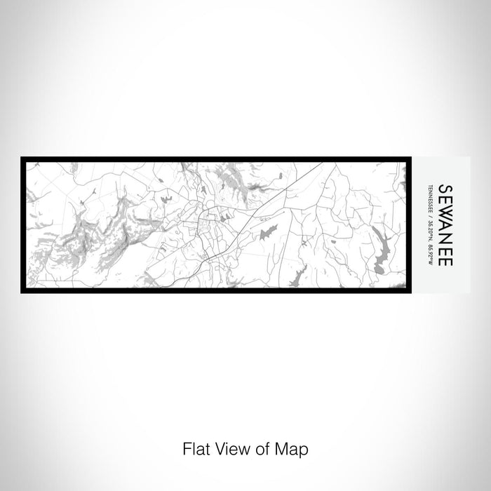 Rendered View of Sewanee Tennessee Map on 10oz Stainless Steel Insulated Cup in Classic with Sliding Lid