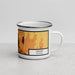 Right View Custom Shelby Montana Map Enamel Mug in Ember