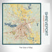 Rendered View of Shreveport Louisiana Map on 17oz Stainless Steel Insulated Tumbler in Woodblock Map Style