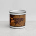 Front View Custom Sidney Montana Map Enamel Mug in Ember