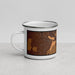 Left View Custom Sidney Montana Map Enamel Mug in Ember