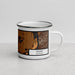 Right View Custom Sidney Montana Map Enamel Mug in Ember