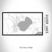 Rendered View of Silver Lake Wisconsin Map on 17oz Stainless Steel Insulated Bottle with printed classic style map