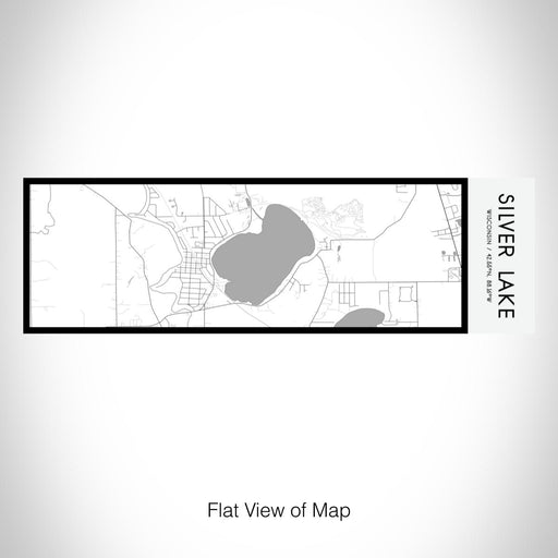 Rendered View of Silver Lake Wisconsin Map on 10oz Stainless Steel Insulated Cup in Classic with Sliding Lid