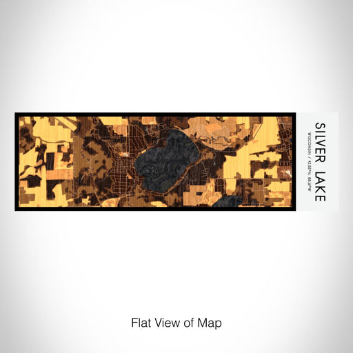 Rendered View of Silver Lake Wisconsin Map on 10oz Stainless Steel Insulated Cup in Ember with Sliding Lid