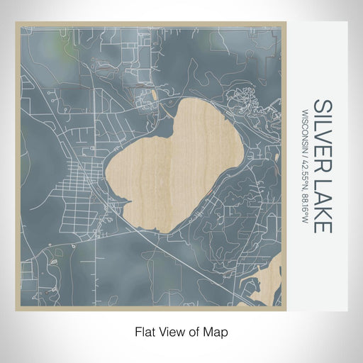 Rendered View of Silver Lake Wisconsin Map on 17oz Stainless Steel Insulated Tumbler in Afternoon Map Style