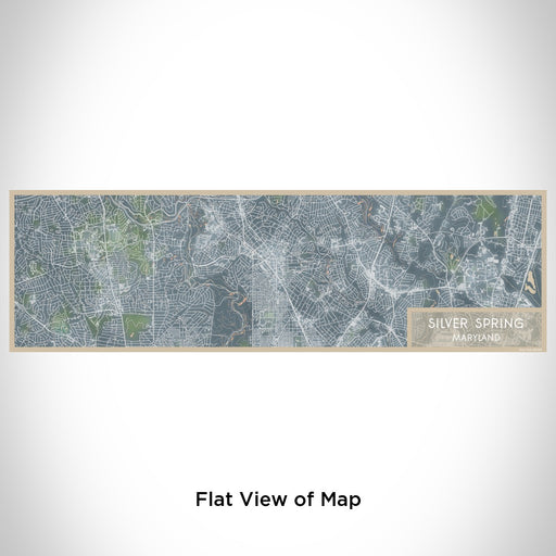 Flat View of Map Custom Silver Spring Maryland Map Enamel Mug in Afternoon