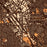 Silver Spring Maryland Map Print in Ember Style Zoomed In Close Up Showing Details
