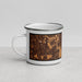 Left View Custom Silver Spring Maryland Map Enamel Mug in Ember