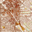 Silver Spring Maryland Map Print in Woodblock Style Zoomed In Close Up Showing Details