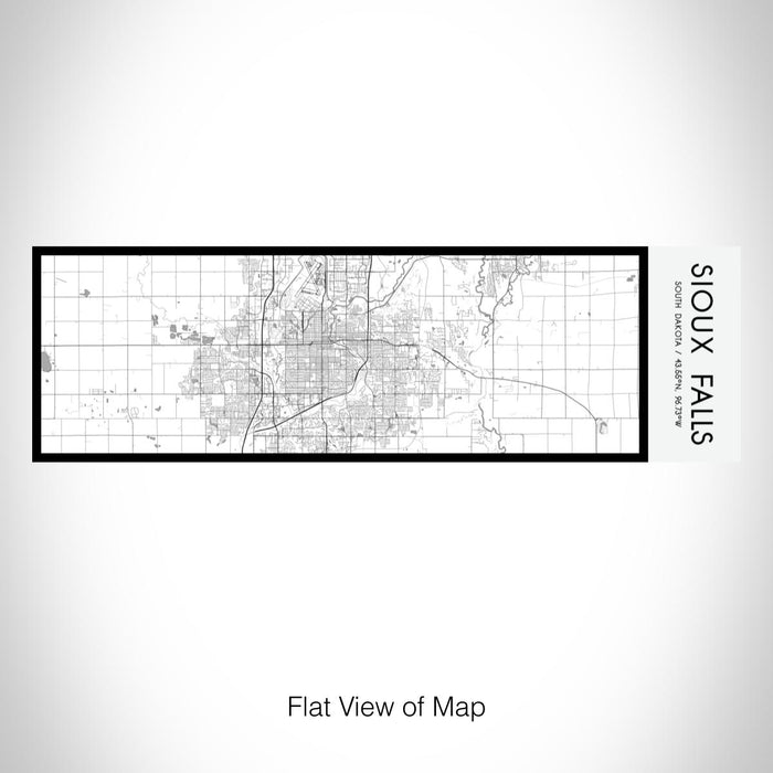 Rendered View of Sioux Falls South Dakota Map on 10oz Stainless Steel Insulated Cup in Classic with Sliding Lid