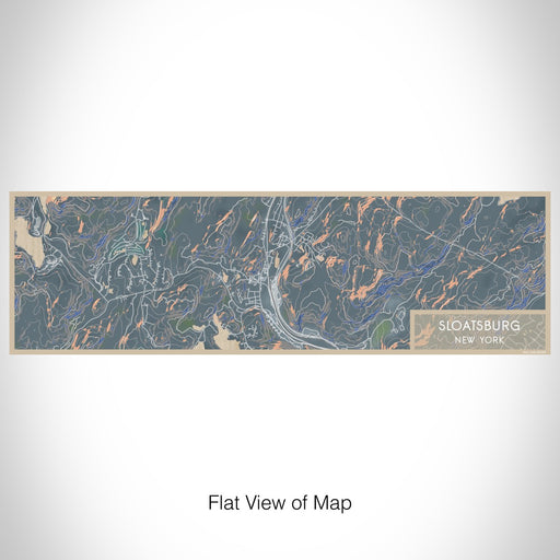 Flat View of Map Custom Sloatsburg New York Map Enamel Mug in Afternoon