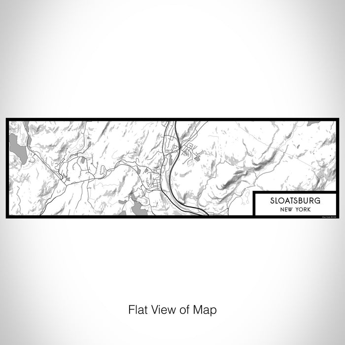 Flat View of Map Custom Sloatsburg New York Map Enamel Mug in Classic