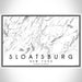 Sloatsburg New York Map Print Landscape Orientation in Classic Style With Shaded Background