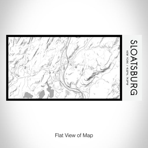 Rendered View of Sloatsburg New York Map on 17oz Stainless Steel Insulated Bottle with printed classic style map