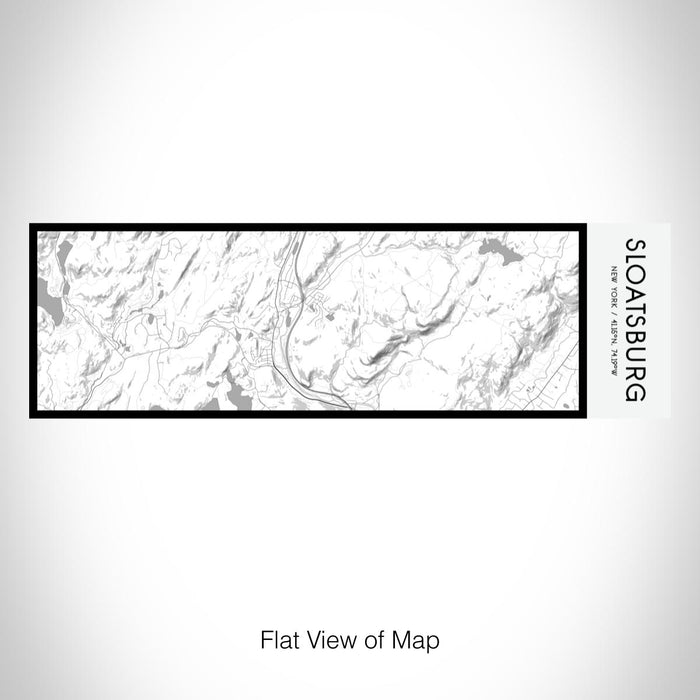 Rendered View of Sloatsburg New York Map on 10oz Stainless Steel Insulated Cup in Classic with Sliding Lid