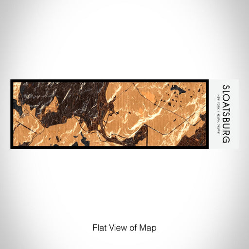 Rendered View of Sloatsburg New York Map on 10oz Stainless Steel Insulated Cup in Ember with Sliding Lid