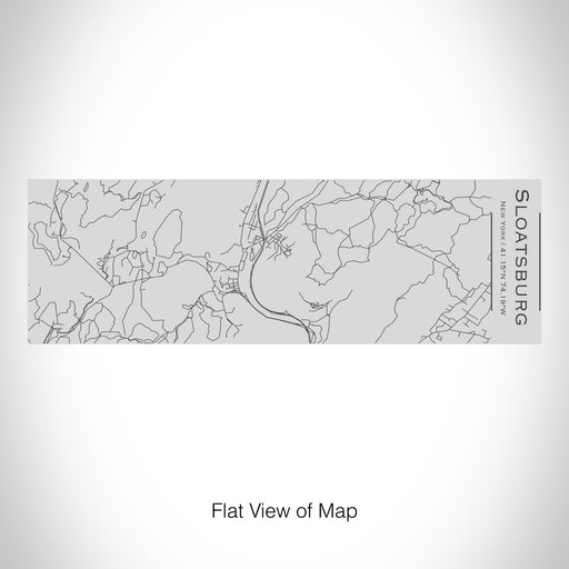 Rendered View of Sloatsburg New York Map on 10oz Stainless Steel Insulated Cup with Sipping Lid