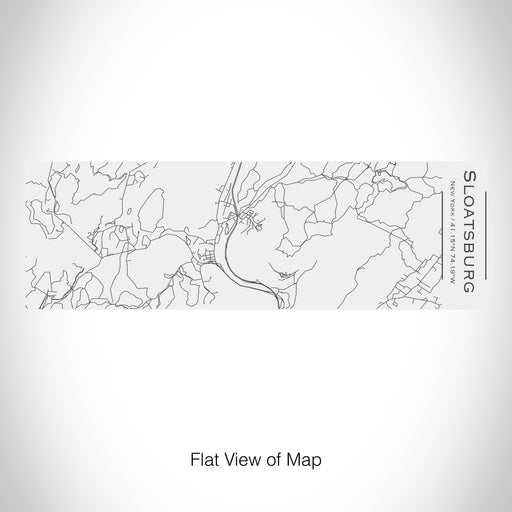 Rendered View of Sloatsburg New York Map on 10oz Stainless Steel Insulated Cup with Sliding Lid in White