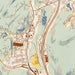 Sloatsburg New York Map Print in Woodblock Style Zoomed In Close Up Showing Details