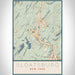 Sloatsburg New York Map Print Portrait Orientation in Woodblock Style With Shaded Background