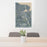 24x36 Smithfield Virginia Map Print Portrait Orientation in Afternoon Style Behind 2 Chairs Table and Potted Plant