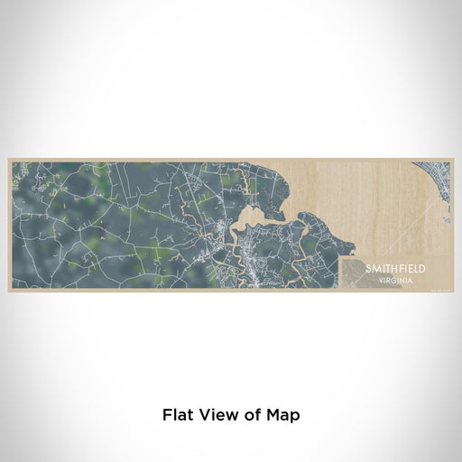 Flat View of Map Custom Smithfield Virginia Map Enamel Mug in Afternoon