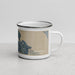 Right View Custom Smithfield Virginia Map Enamel Mug in Afternoon